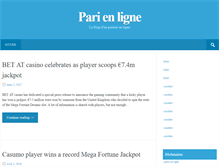 Tablet Screenshot of parienligne.fr